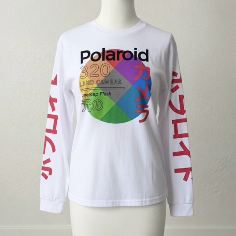 NWOT Polaroid long sleeve graphic tee